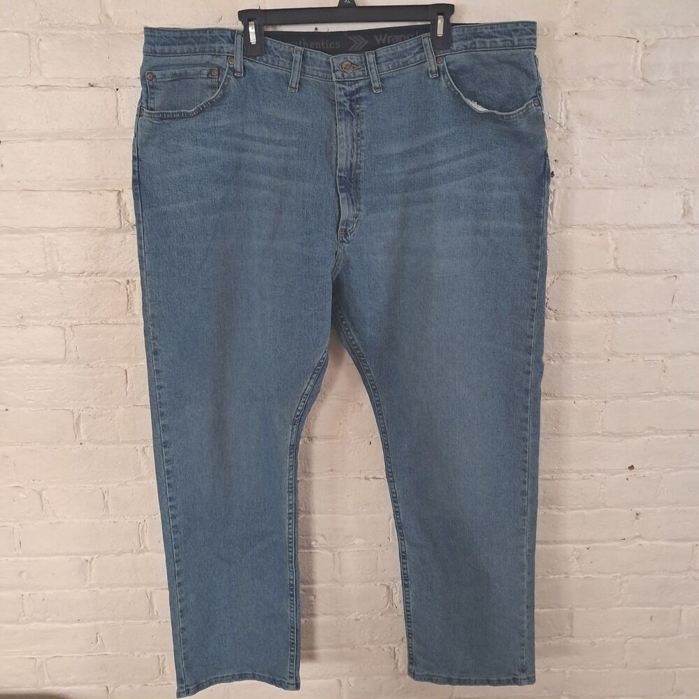 Wrangler Authentics Men's Regular Fit Comfort Waist Jeans Blue 44X30